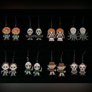 Horror Movie Villains Halloween Dangle Earrings 8 Character Available NIP